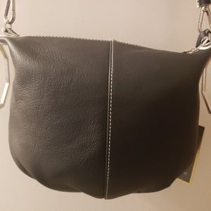 NWT Louis et Cie Black Leather Handbag